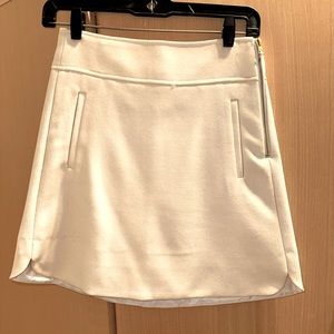 J. Crew White A-Line Skirt